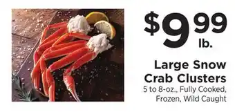 ShopRite Large Snow Crab Clusters offer