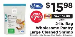 ShopRite 2-lb. Bag Large Cleaned Shrimp offer