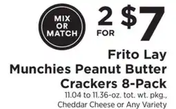ShopRite Frito Lay Munchies Peanut Butter Crackers 8-Pack offer