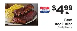 ShopRite Beef Back Ribs offer