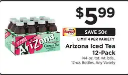 ShopRite Iced Tea 12-Pack offer