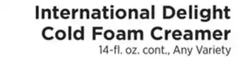 ShopRite Cold Foam Creamer offer