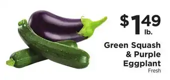 ShopRite Green Squash & Purple Eggplant offer