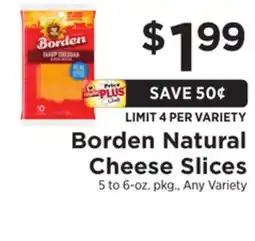 ShopRite Natural Cheese Slices offer