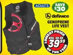 Big 5 Defiance Adult Genoprene Life Vest offer