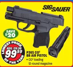 Big 5 Sig Sauer P365 CO2 BB Air Pistol offer