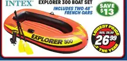 Big 5 Intex Explorer 300 3-Person Inflatable Boat Set offer