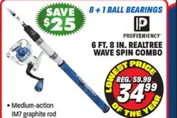 Big 5 ProFISHiency 6'8 Realtree Wave Spin Combo offer