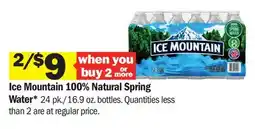 Meijer Ice Mountain 100% Natural Spring Water offer