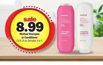 Meijer Method Shampoo or Conditioner offer