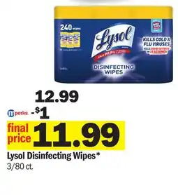 Meijer Lysol Disinfecting Wipes offer