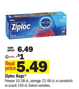 Meijer Ziploc Bags offer