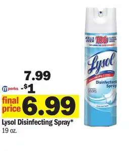 Meijer Lysol Disinfecting Spray offer