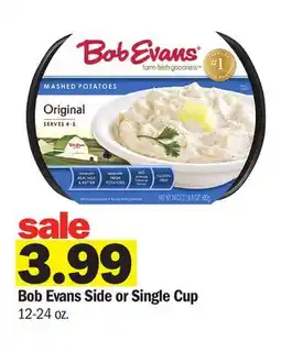 Meijer Bob Evans Side or Single Cup offer