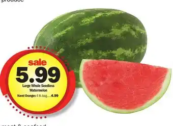 Meijer Large Whole Seedless Watermelon offer