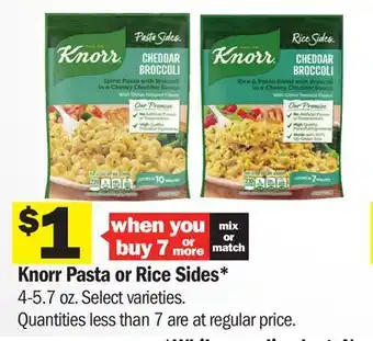 Meijer Knorr Pasta or Rice Sides offer