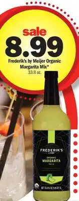 Meijer Frederik's by Meijer Organic Margarita Mix offer