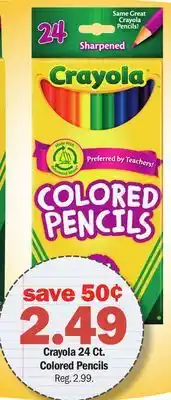 Meijer Crayola 24 Ct. Colored Pencils offer