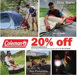 Meijer Coleman Camping Products offer