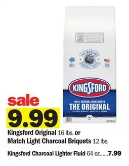 Meijer Kingsford Original 16 lbs. or Match Light Charcoal Briquets 12 lbs offer