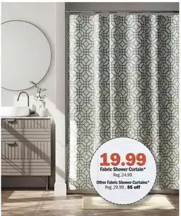Meijer Fabric Shower Curtain offer
