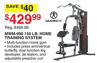 Dunham's Sports MARCY 150 LB. HOME TRAINING SYSTEM offer
