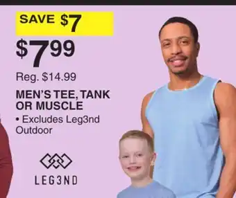 Dunham's Sports MEN'S TEE, TANK OR MUSCLE offer