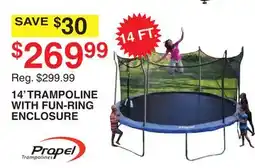 Dunham's Sports 14' TRAMPOLINE WITH FUN-RING ENCLOSURE offer