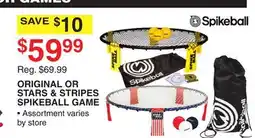 Dunham's Sports ORIGINAL OR STARS & STRIPES SPIKEBALL GAME offer