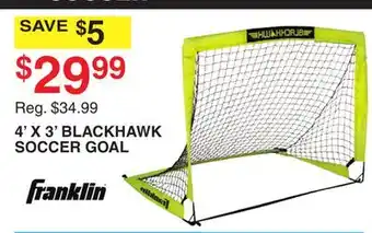 Dunham's Sports 4' X 3' BLACKHAWK SOCCER GOAL offer