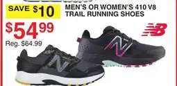 Dunham's Sports NB MEN'S OR WOMEN'S 410 V8 TRAIL RUNNING SHOES offer