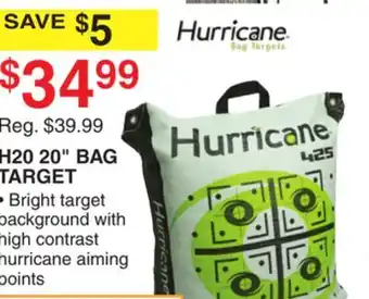 Dunham's Sports H20 20 BAG TARGET offer