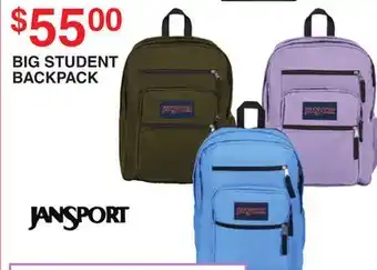 Dunham's Sports BIG STUDENT BACKPACK offer