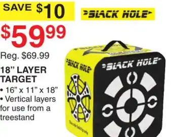 Dunham's Sports BLACK HOLE 18 LAYER TARGET offer