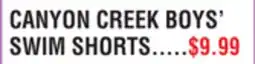 Dunham's Sports CANYON CREEK BOYS' SWIM SHORTS offer