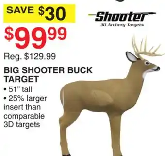 Dunham's Sports BIG SHOOTER BUCK TARGET offer