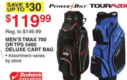 Dunham's Sports MEN'S TMAX 700 OR TPS 5400 DELUXE CART BAG offer