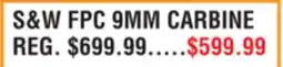 Dunham's Sports S & W FPC 9MM CARBINE offer