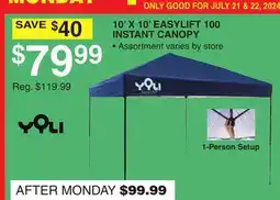 Dunham's Sports 10' X 10' EASYLIFT 100 INSTANT CANOPY offer
