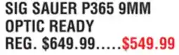 Dunham's Sports SIG SAUER P365 9MM OPTIC READY offer