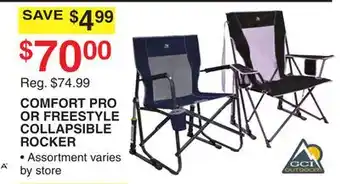 Dunham's Sports COMFORT PRO OR FREESTYLE COLLAPSIBLE ROCKER offer