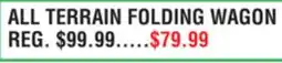 Dunham's Sports WFS ALL TERRAIN FOLDING WAGON offer