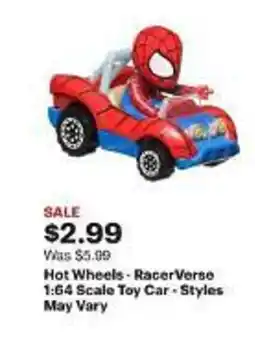 Best Buy Hot Wheels - RacerVerse 1:64 Scale Toy Car - Styles May Vary offer