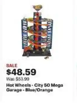 Best Buy Hot Wheels - City 50 Mega Garage - Blue/Orange offer