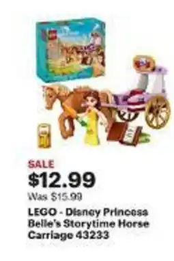 Best Buy LEGO - Disney Princess Belle's Storytime Horse Carriage 43233 offer