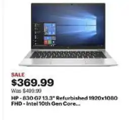 Best Buy HP-830 G7 13.3" Refurbished 1920x1080 FHD - Intel 10th Gen Core... offer