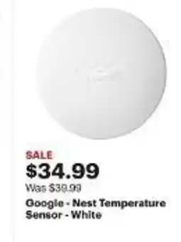 Best Buy Google Nest Temperature Sensor - White offer