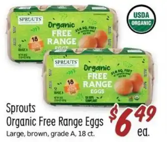 Sprouts Farmers Market Sprouts Organic Free Range Eggs offer