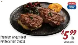 Sprouts Farmers Market Premium Angus Beef Petite Sirloin Steaks offer