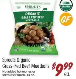 Sprouts Farmers Market Sprouts Organic Grass-Fed Beef Meatballs offer